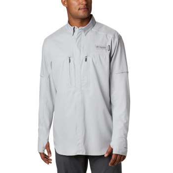 Pánské Košile Columbia PFG Force XII Zero Long Sleeve Hybrid Šedé GZXOBC356